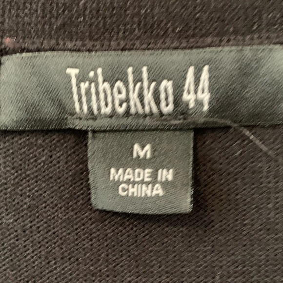 Tribekka 44 Black Cardigan Sweater with Tiered Ruffle Sleeves. Size M - Picture 4 of 4